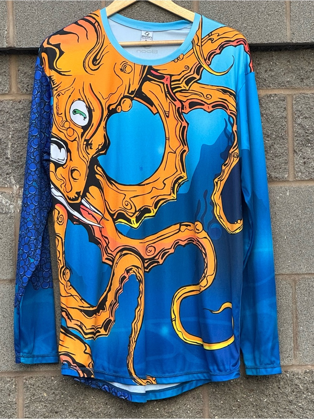 Men’s Boon Technical Octopus Fishing Boating Surfing Rash Guard